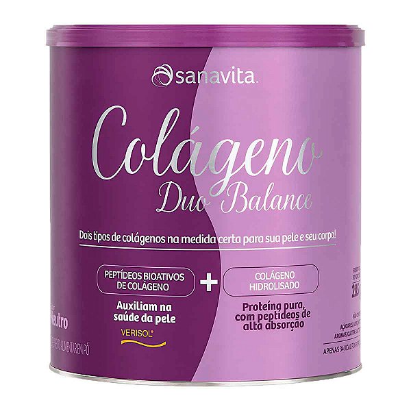 Colágeno Duo Balance Neutro - 285g - Sanavita