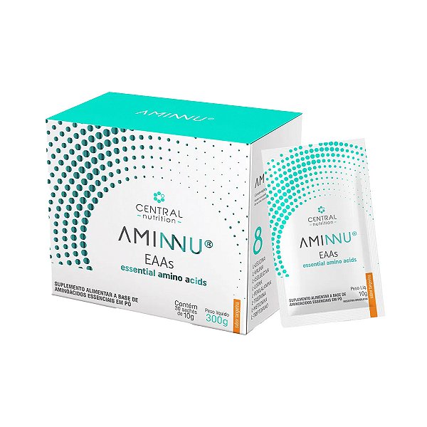 Aminu EAAs Tangerina - 30 Sachês - Central Nutrition