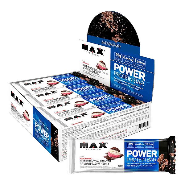 Power Protein Bar Napolitano – 8 Unidades