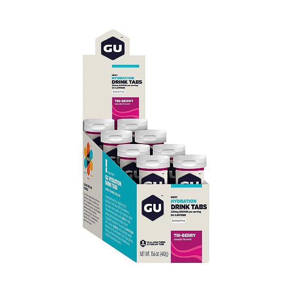 GU Energy Tabs Tri-Berry - 8 Tubos