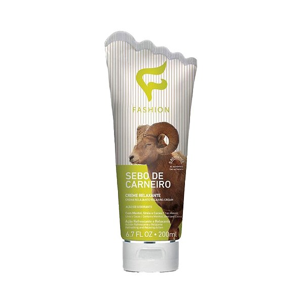 Sebo de Carneiro Creme Relaxante - 200mL - Fashion Cosméticos