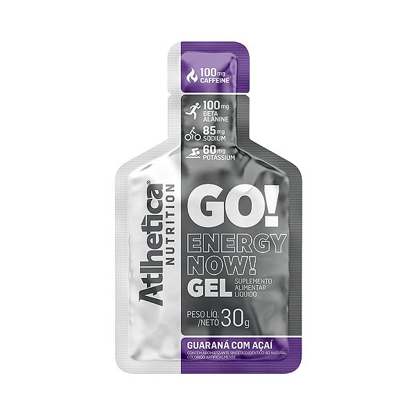GO! Energy Now Gel Guaraná com Açaí - 10 Sachês - Atlhetica
