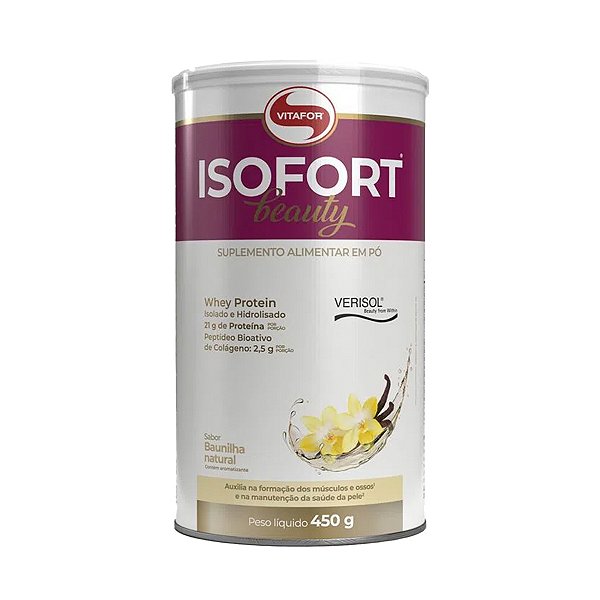 Isofort Beauty Baunilha Natural - 450g – Vitafor