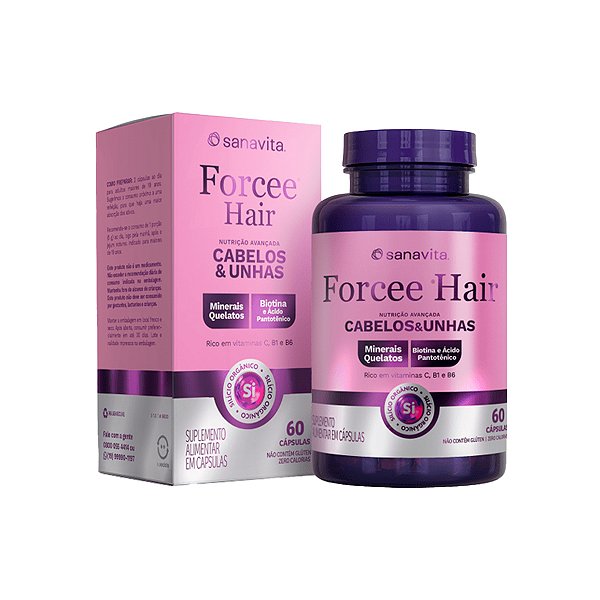 Foorce Hair 60 Cápsulas – 60 Cápsulas – Sanavita