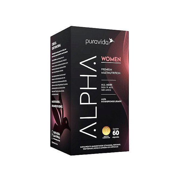 Multivitamínico Alpha Women  Premium - 60 Caps - Puravida