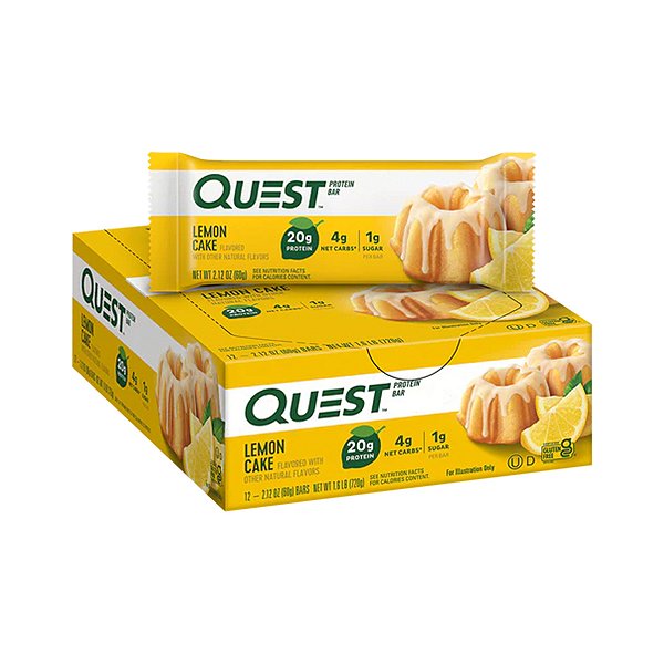 Quest Protein Bar Lemon Cake - 12 Unidades – Quest Nutrition