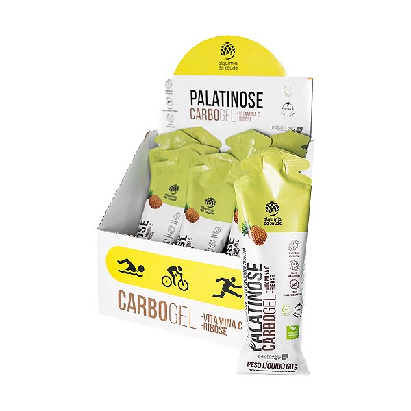 Palatinose Gel Abacaxi - 15 Sachês – Alquimia Da Saúde
