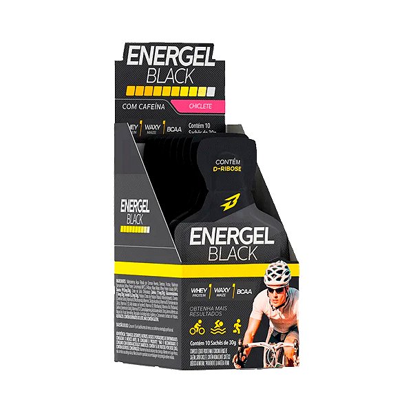 Energel Black Chiclete - 10 Sachês - Bodyaction