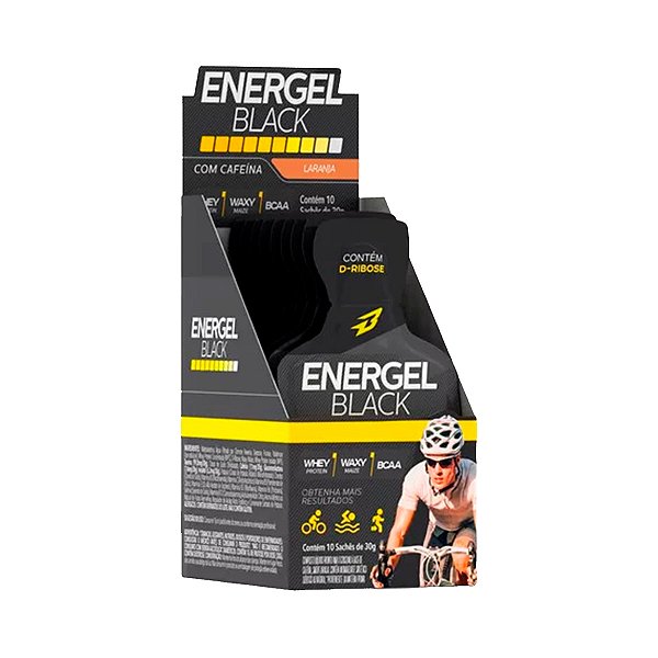Energel Black Laranja - 10 Sachês - Bodyaction