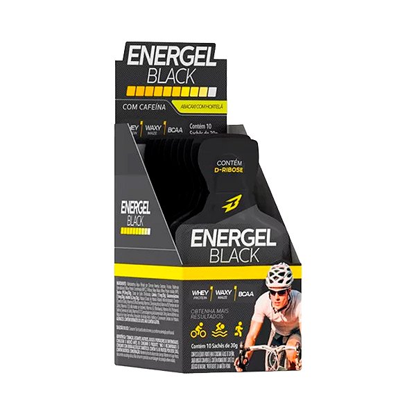 Energel Black Abacaxi e Hortelã - 10 Sachês - Bodyaction