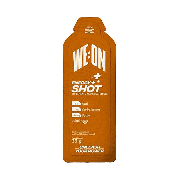 Energy Shot Peanut Butter – 10 Sachês – Weon Nutrition