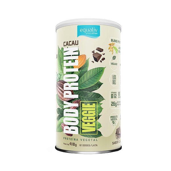 Body Protein Veggie Cacau - 418g - Equaliv