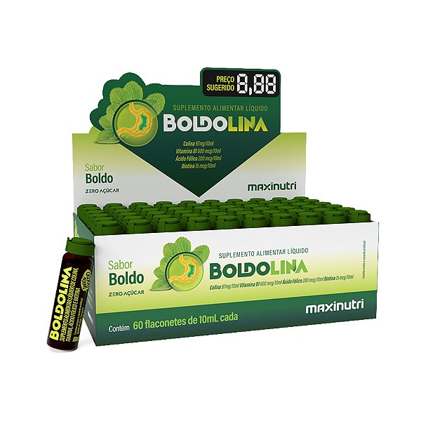 Boldolina Boldo - 60 Flaconotes - Maxinutri