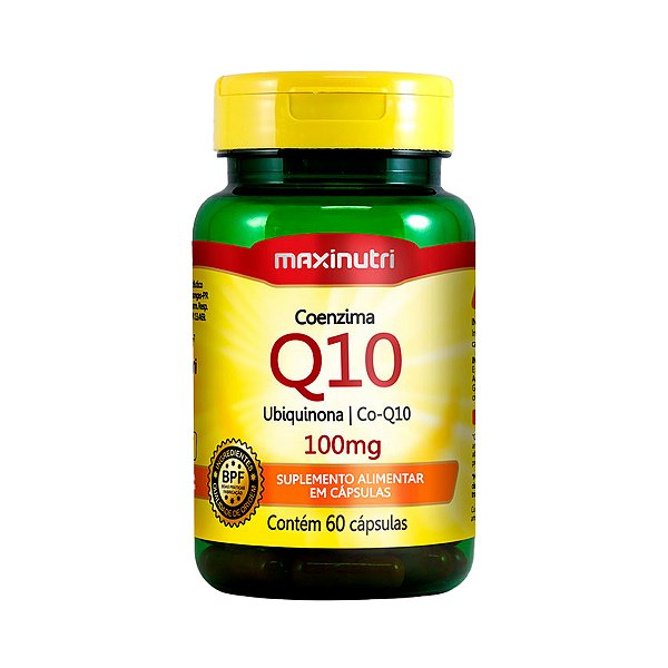 Coenzima Q10 100mg - 60 Cápsulas - Maxunitri