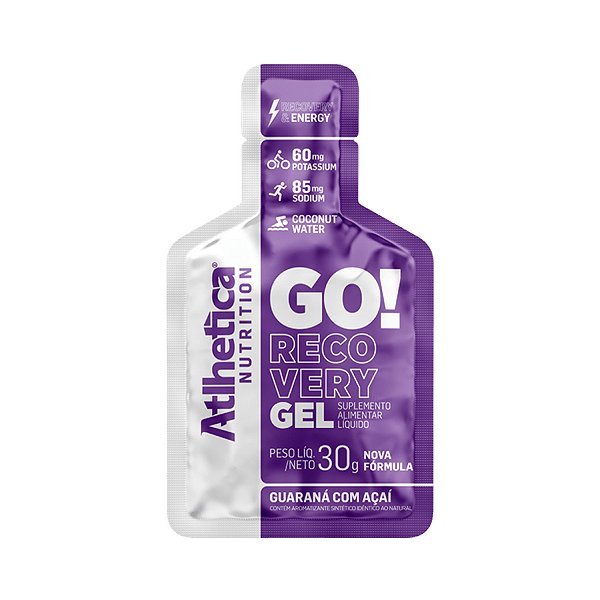 Go! Recovery Gel Guaraná com Açaí - 10 Sachês - Atlhetica