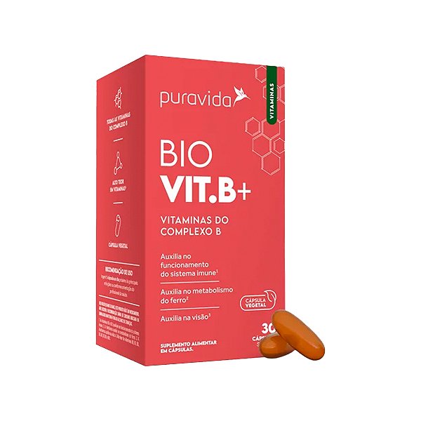Bio Vit.B+ - 30 Cápsulas - Puravida