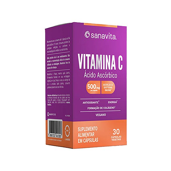 Vitamina C - 30 Cápsulas - Sanavita
