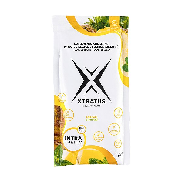 Intra Treino Abacaxi E Hortelã – 12 Sachês – Xtratus Endurance
