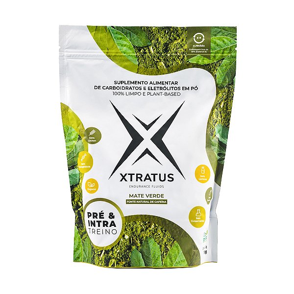 Pré E Intra Treino Mate Verde – 1kg – Xtratus Endurance