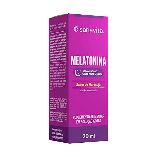 Melatonina - 20 mL - Sanavita