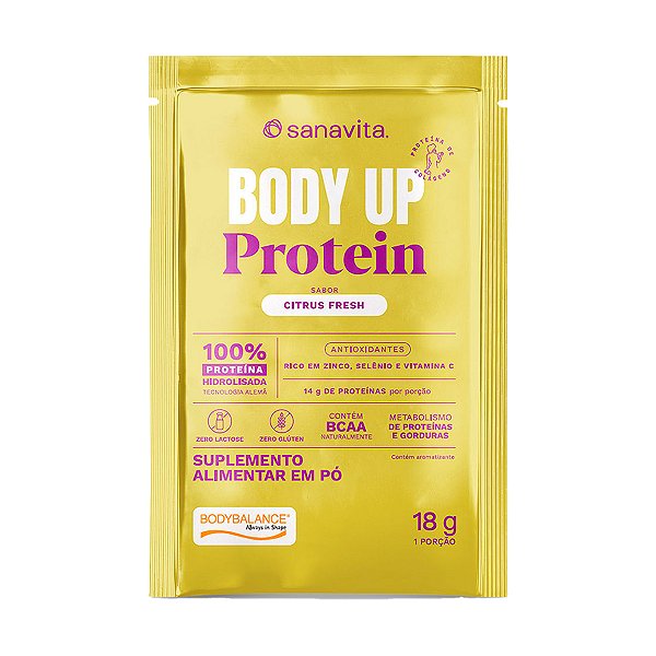 Body Up Protein Citrus Fresh - 20 Sachês - Sanavita
