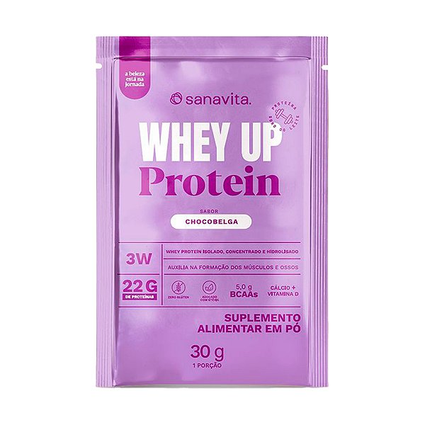 Whey Up Protein Chocobelga – 20 Sachês – Sanavita