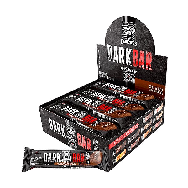 Dark Bar Creme de Avelã com Chocolate - 8 Unidades - Darkness