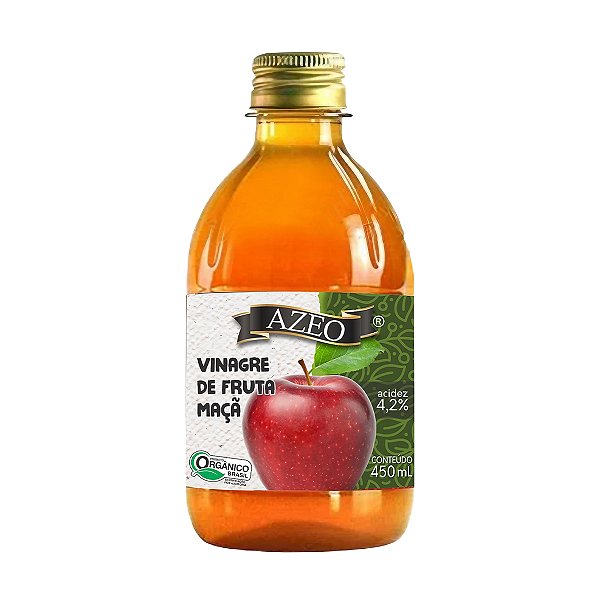 Vinagre de Fruta Maçã - 450ml - Azeo