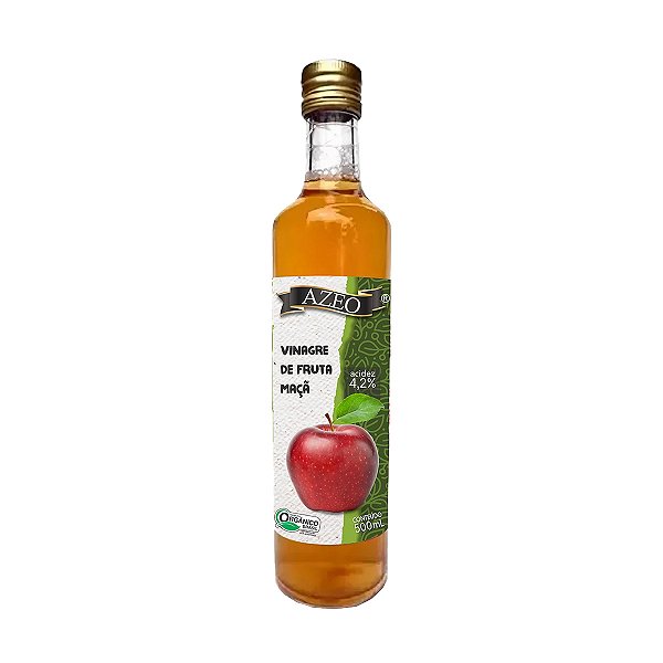 Vinagre de Fruta Maçã - 500ml - Azeo