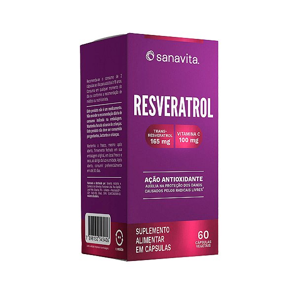 Resveratrol – 60 Cápsulas – Sanavita