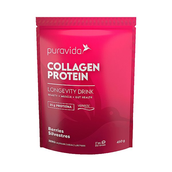 Collagen Protein Berries Silvestres - 240g - Puravida