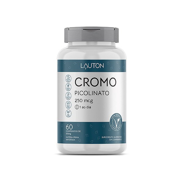 Cromo Picolinato – 60 Comprimidos – Lauton Nutrition