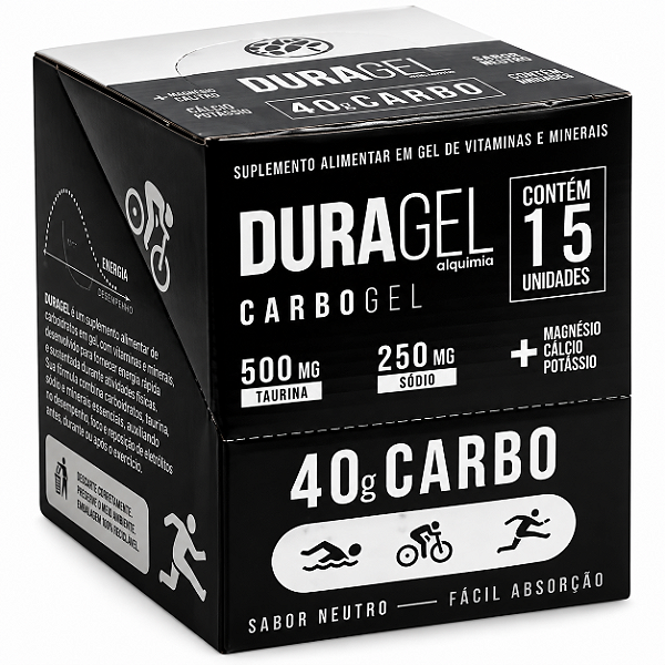 Gel Alquimia Sabor Neutro 40g de Carbo - Cx/15und