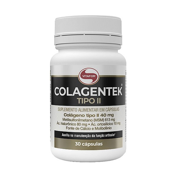 Colagentek Tipo II - 30 Cápsulas - Vitafor