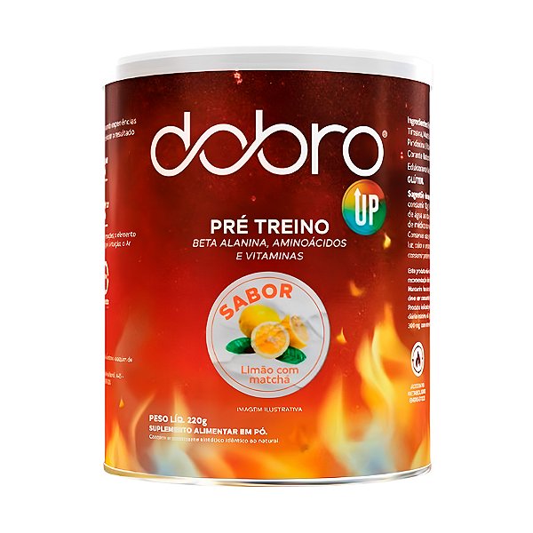Pré Treino Limão Com Matchá – 220g – Dobro