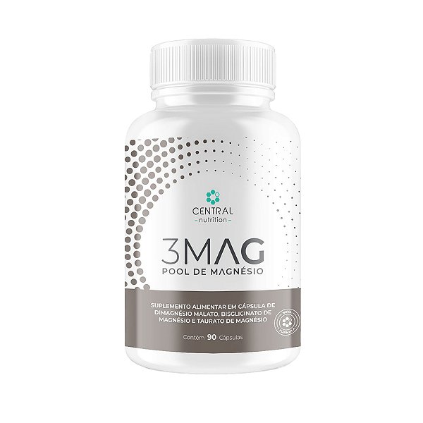 3 Mag - 90 Cápsulas - Central Nutrition