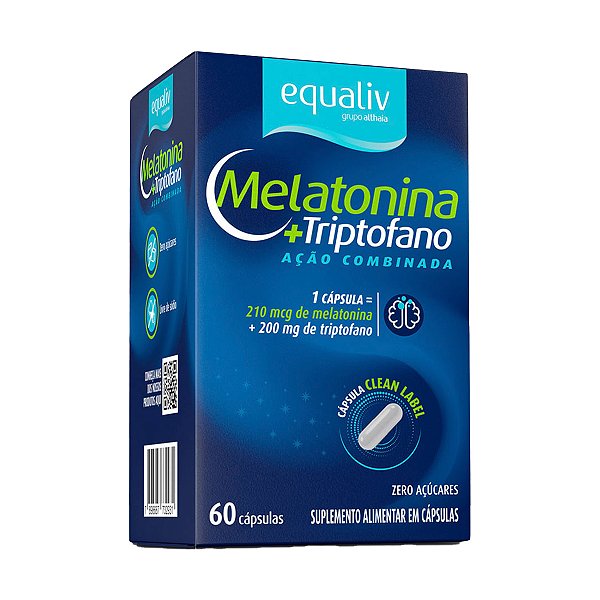 Melatonina Triptofano – 60 Cápsulas – Equaliv