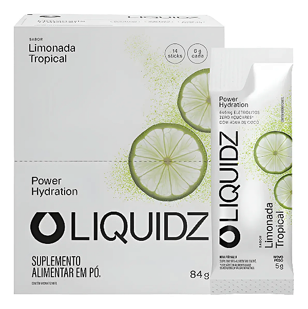 Eletrólitos Sabor Limonada Tropical  LIQUIDZ
