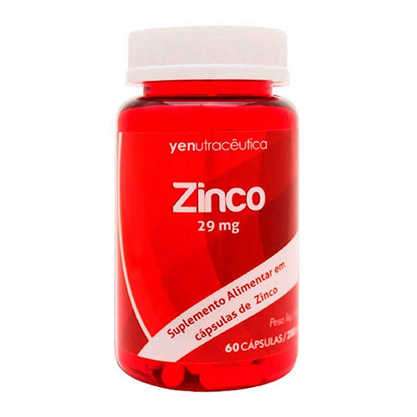 Zinco 29mg - 60 Cápsulas - Yenutracêutica