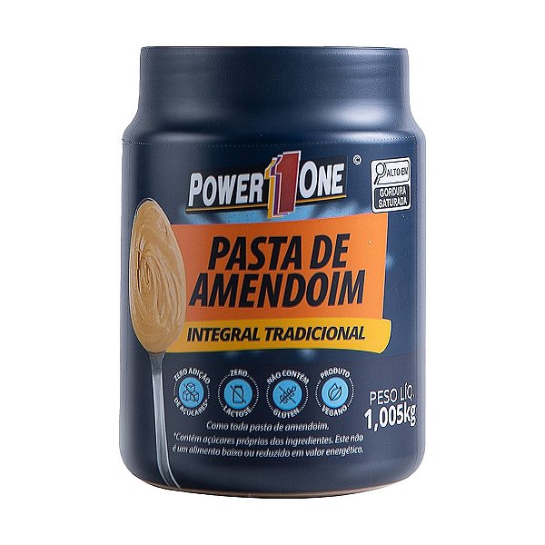 Pasta De Amendoim Integral Tradicional – 1,005KG – Power 1 One