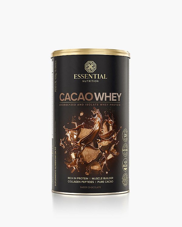 Cacao Whey - 450g - Essential Nutrition - 15 Doses