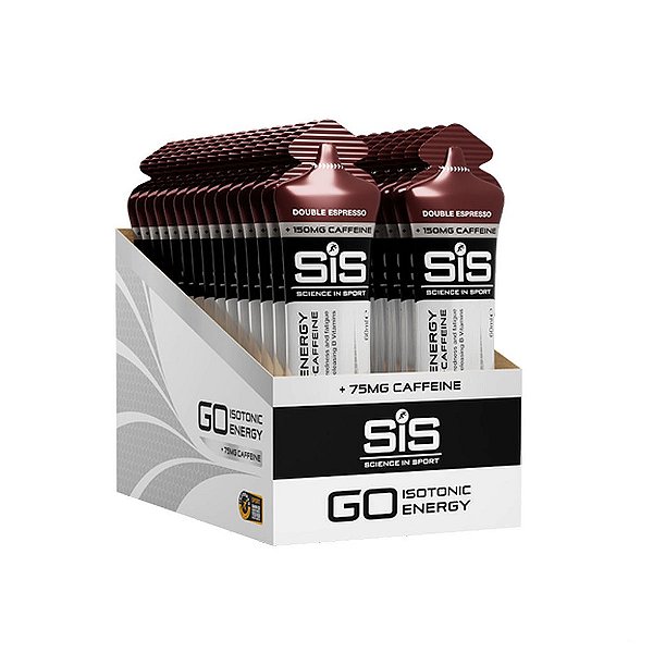 Go Isotonic Energy + Caffeine Gel Double Express - 30 Sachês - SIS Science in Sport