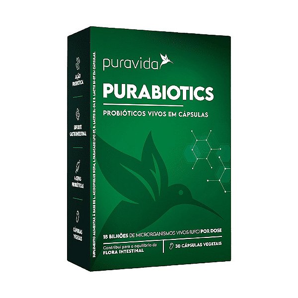 Purabiotics – 30 Cápuslas – Puravida