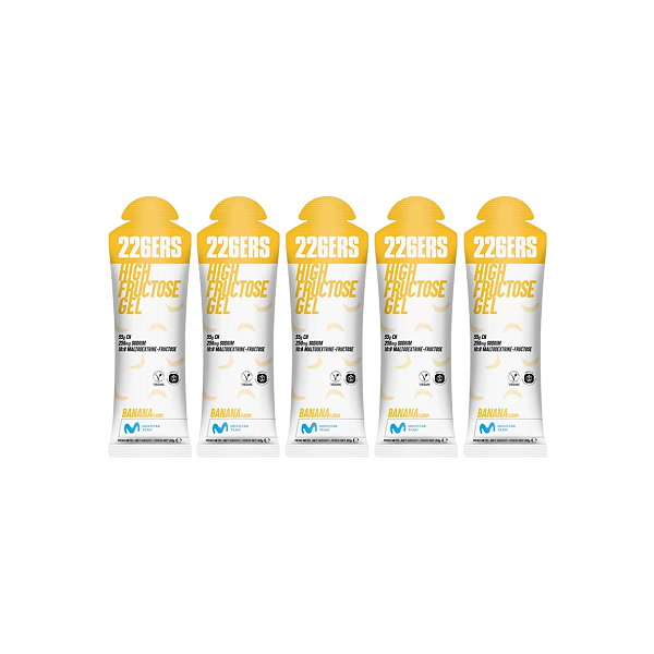 KIT 5 UNIDADES - HIGH FRUCTOSE GEL - SABOR BANANA - UNITARIO - 226ERS