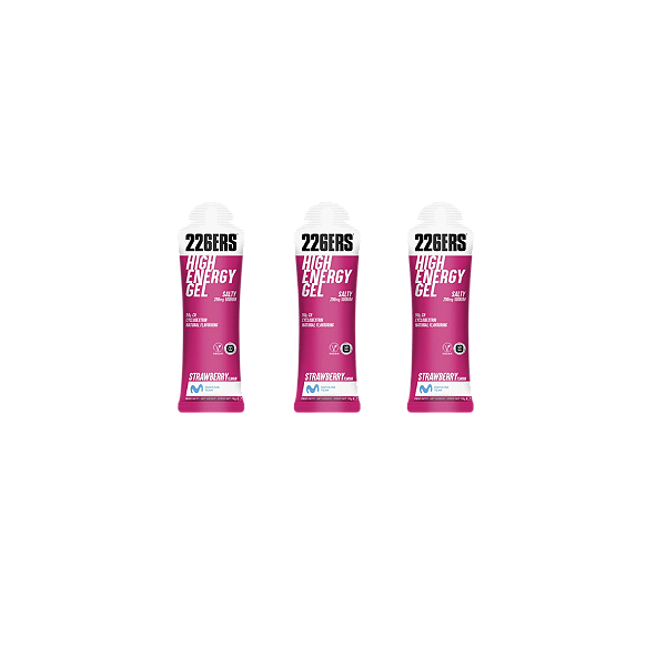 High Energy Gel Strawberry - 3 Sachês de 76g - 226ERS