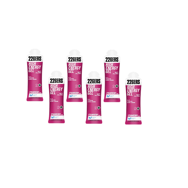 High Energy Gel Strawberry - 6 Sachês de 76g - 226ERS