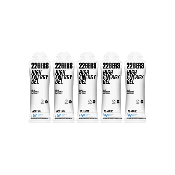 KIT 5 UNIDADES - HIGH ENERGY GEL - SABOR NEUTRO - UNITARIO  - 226ERS