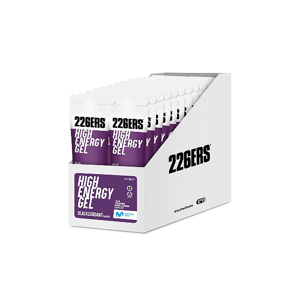 HIGH ENERGY GEL - SABOR GROSELHA NEGRA - CX/ 24 SACHES x 76g - 226ERS