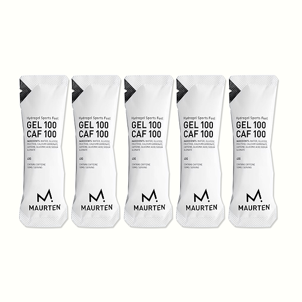 Gel 100 CAF Maurten 5 Sachês 40g - 100mg de Cafeina por Sachê