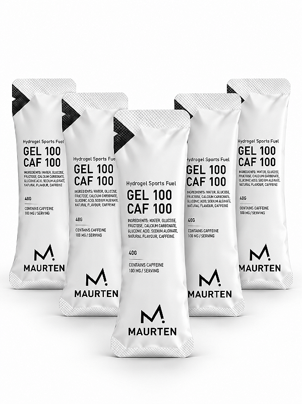 Gel 100 CAF Maurten 5 Sachês 40g - 100mg de Cafeina por Sachê